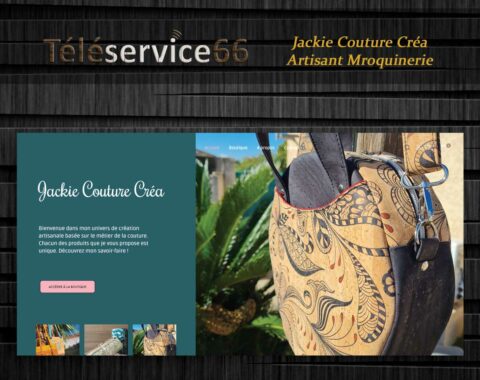 Conception site vitrine ou marchand - Jackie Couture Créa